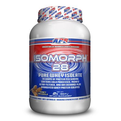 APS Nutrition Isomorph 28 Protein Powder | Pure Whey Isolate | Cold Pressed, Ultra- Filtered, & Ion Exchange Isolates | 28g Protein | 2 Pound (Honey Granola)