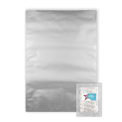 PackFreshUSA: 5 Pack - 7 Mil - Five Gallon Heavy Duty Mylar Bags - 2000cc + 500cc High Capacity Oxygen Absorbers - Rounded Corners - Long-Term Food Storage