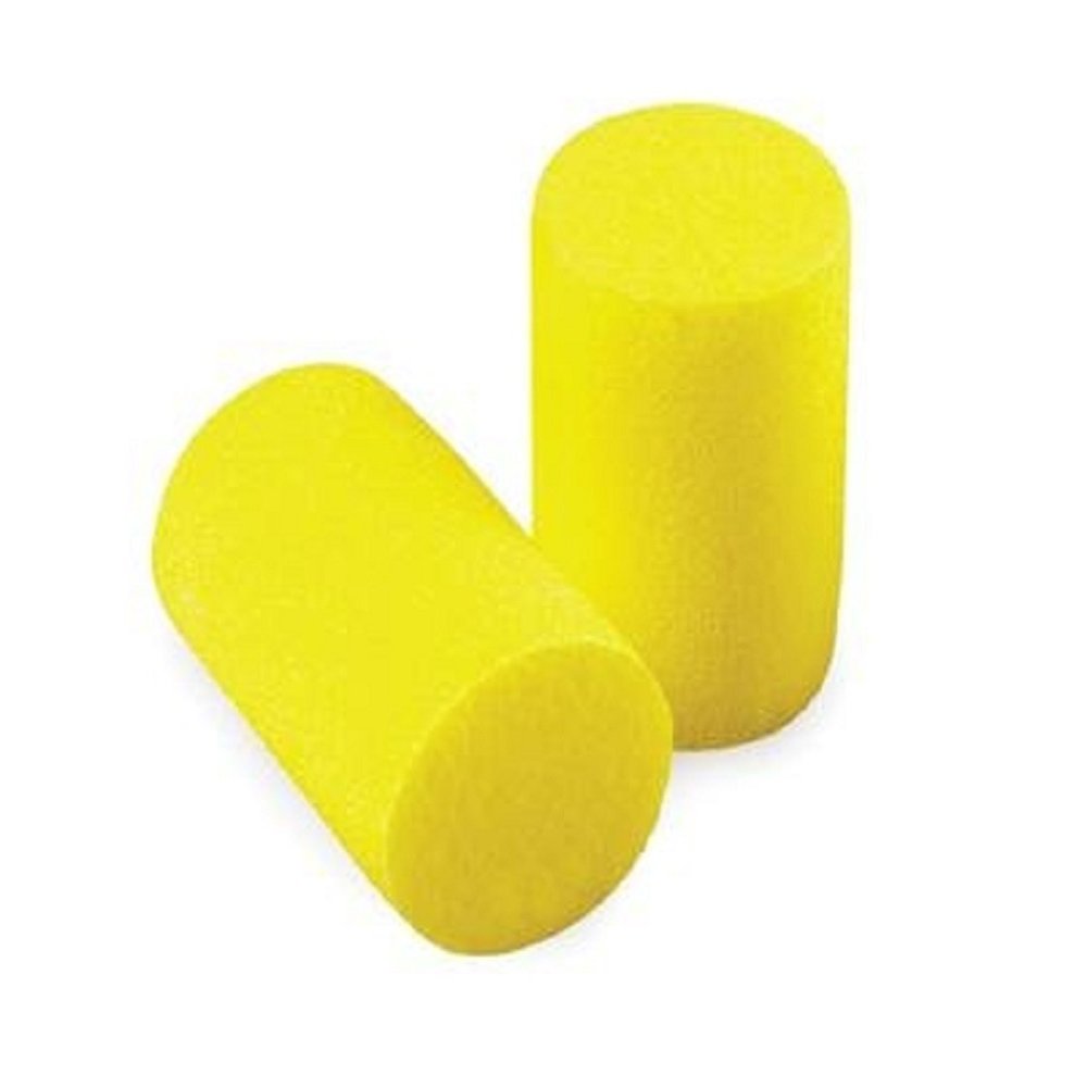 3M Airgas Safety CAS311-1101 Single Use E-A-R Classic Cylinder Shaped PVC and Foam Corded Earplug, Yellow (Case of 200)