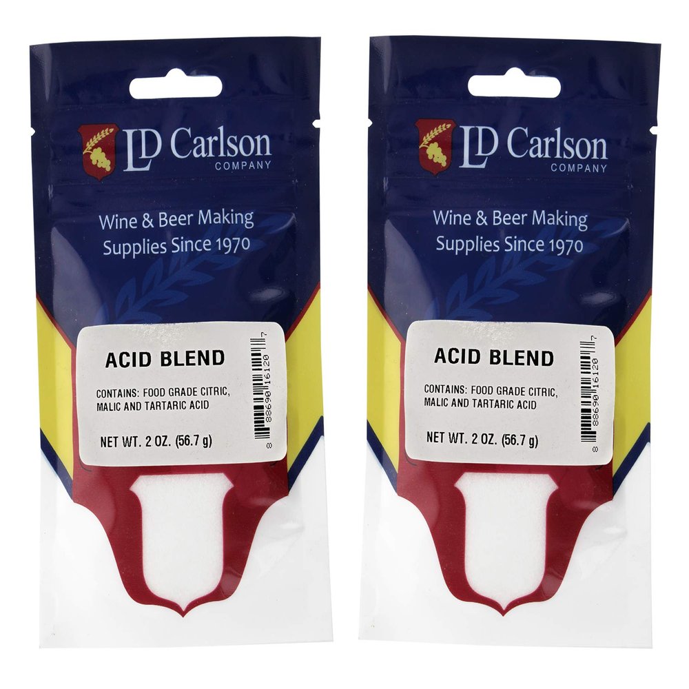 Home Brew Ohio HOZQ8-070 Acid Blend, 2 oz., White - 2 Pack