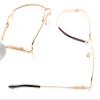 Eyekepper Half-Rim Reading Glasses-Blue Light Blocking-Reduced Eye Strain-Memory Computer Glasses Titanium Readers Men, Transparent Lenses (Gold,+2.50) view 3