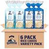 Quaker Large Rice Cakes, Gluten Free, Lightly Salted + Salt Free Variety Pack, 4.47 Ounce (Pack of 6) view 1