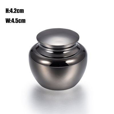 constantlife High Polish Stainless Steel 45mm Cremation Urns Handmade Funeral Small Urn Locket (Gun Metal)