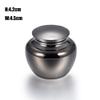 constantlife High Polish Stainless Steel 45mm Cremation Urns Handmade Funeral Small Urn Locket (Gun Metal) view 1
