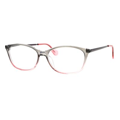 JuicyOrange Womens Magnified Reading Glasses Oval Rectangular Frame Gray Pink +3.50