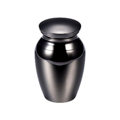 constantlife Custom Engrave Cremation Urns for Human Ashes -Stainless Steel Small Keepsake Funeral Urns Lockets (Black)