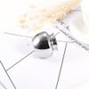 constantlife High Polish Stainless Steel 45mm Cremation Urns Handmade Funeral Small Urn Locket (Silver) view 3