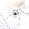 constantlife High Polish Stainless Steel 45mm Cremation Urns Handmade Funeral Small Urn Locket (Silver) view 4