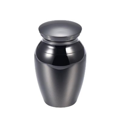 constantlife Custom Engrave Cremation Urns for Human Ashes -Stainless Steel Small Keepsake Funeral Urns Lockets (Gun Metal)