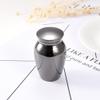constantlife Custom Engrave Cremation Urns for Human Ashes -Stainless Steel Small Keepsake Funeral Urns Lockets (Gun Metal) view 2
