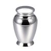 Customize Engrave Stainless Steel Cremation Keepsake Urns-Handcraft Small Decorate Urn Hold Ashes (Silver) view 1