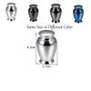 Customize Engrave Stainless Steel Cremation Keepsake Urns-Handcraft Small Decorate Urn Hold Ashes (Silver) view 2