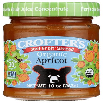 Crofter's Organic, Just Fruit Spread, Apricot, 10 oz(Pack of 3)