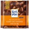Ritter Sport Nut Selection Milk Chocolate Honey Sea-Salt Almonds Bar, 100g/3.5 oz. Bar (Imported from Canada) view 1