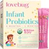 LOVEBUG Infant Probiotics 0-6 Months - USDA Organic Probiotics for Babies, Supports Baby Gas, Colic, Diarrhea and Newborn Constipation Relief, Allergen & Sugar Free, Tasteless Powder, 30 Pack view 1
