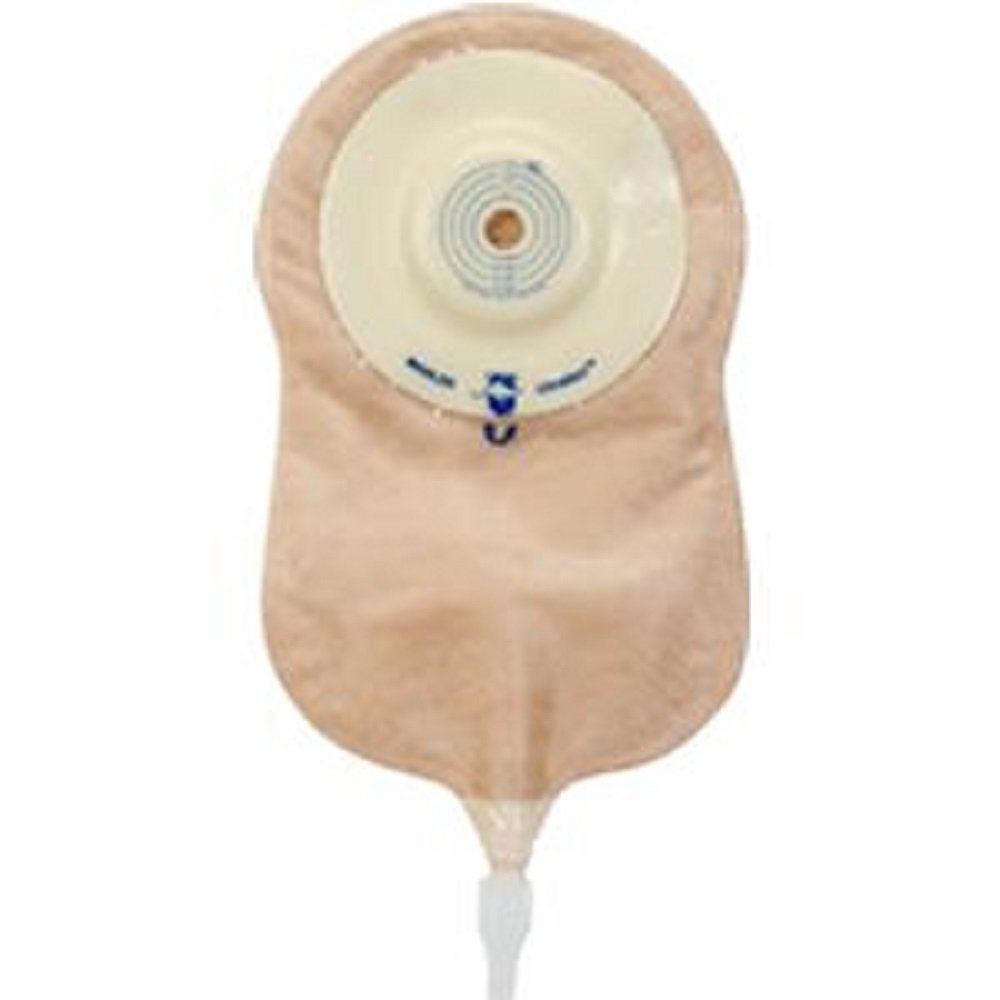 Marlen - UltraLite 1-pc Urostomy Pouch, Deep Convex Skin Barrier E-Z Drain Valve, 1-1/4 Opening, 9-1/4" L x 5-3/4" W