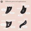 LUONKOS Gua Sha Facial Tools - Set of 4 Black - Large Bian Stone Guasha Tool for Face Sculpting - Lymphatic Drainage Massager with Polished Edges Glide Effortlessly for Daily Skincare Routine view 4