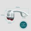 Homedics Back Massager - Heated Automatic Percussion Back, Body and Neck Massager with Dual Pivoting Heads, Interchangeable Nodes, for Shoulders, Legs and Feet, White view 3