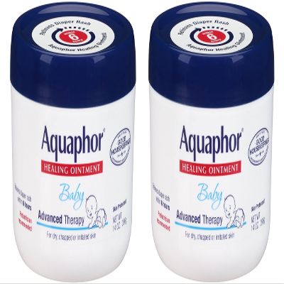 Aquaphor Baby Healing Ointment Advanced Therapy Skin Protectant, 14 Ounce (2 Pack)