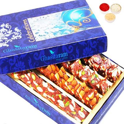 Ghasitaram Gifts Bhaidooj Gifts Sugarfree Sweets - Natural Sugarfree Mix 800 GMS