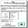 Ghasitaram Gifts Bhaidooj Gifts Sugarfree Sweets - Natural Fruit Assorted Sugarfree Sweets 400 GMS view 2