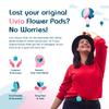 Livia Flower Pads | Electrodes Menstrual Pain Relief Device | Compact, Lightweight, Discreet | Skin-Friendly & Easy to Apply | 1 Set of Electrodes view 2