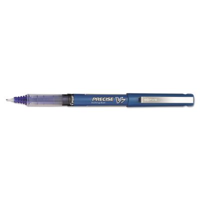 Precise V7 Roller Ball Stick Pen, Precision Point, Blue Ink, .7mm, Dozen