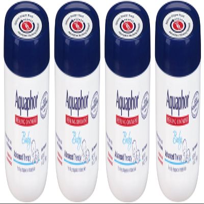 Aquaphor Baby Healing Ointment Advanced Therapy Skin Protectant, 14 Ounce (4 Pack)