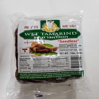 14 Ounces (8 packs) Wet Tamarind Paste Sour Tamarind Paste Seedless Tamarido Product Thailand