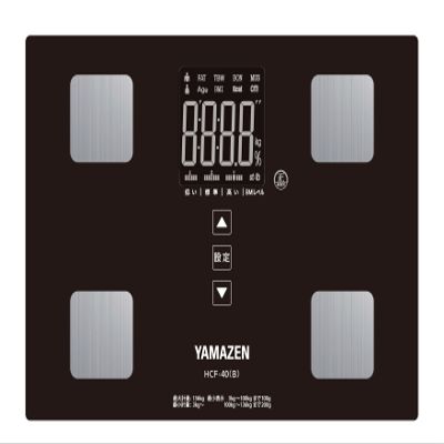 Yamazen body composition monitors scales fat meter black HCF-40 (B)