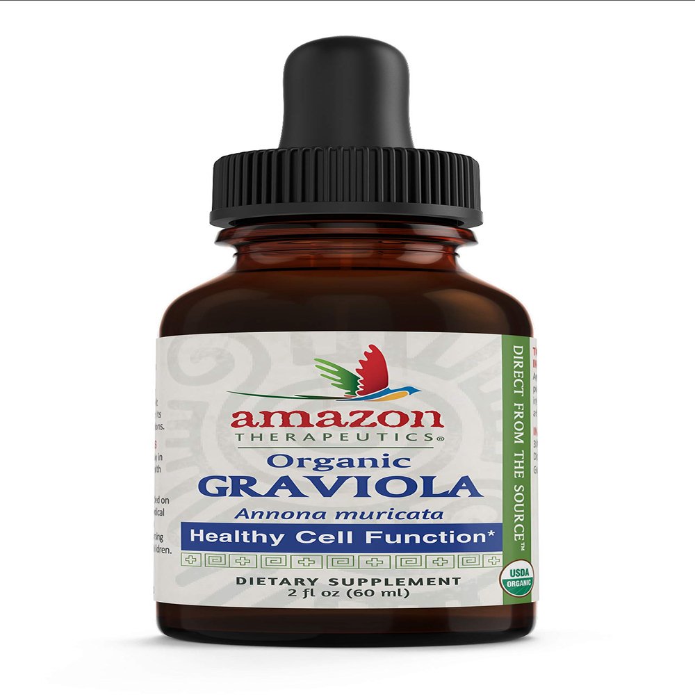 Amazon Therapeutic Laboratories Organic Graviola (Annona Muricata) Liquid Extract (2 fl oz)