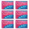 Carefree Acti-Fresh Body Shape Regular to Go Unscented Pantiliners, 20 Count (Pack of 6) view 1