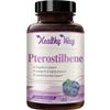 150mg Pterostilbene Supplement - Once Daily Antioxidant Supplement for Healthy Aging Immune Heart Skin and Brain Support - Naturally Derived Non-GMO & Made in The USA (180 Servings) view 1