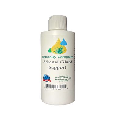Naturally Complete Adrenal Gland Support Lotion 8 oz Bottle | Non-GMO | No Soy | Unscented | Made In The USA
