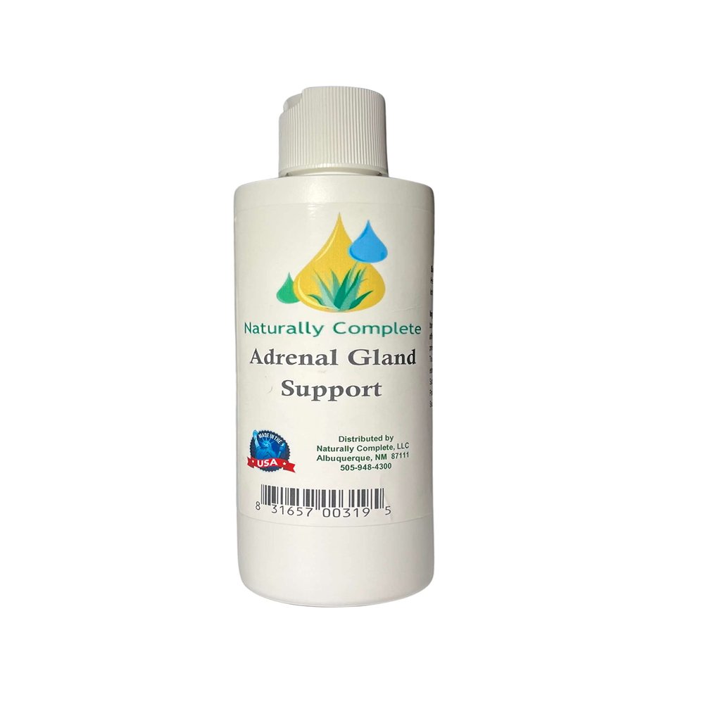 Naturally Complete Adrenal Gland Support Lotion 8 oz Bottle | Non-GMO | No Soy | Unscented | Made In The USA