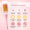 Easy@Home Smart Basal Thermometer for Women: Digital BBT Auto Sync with Premom App - Large Screen and Backlit Body Temperature - FSA Eligible, Charting, Precise Fertility Prediction | EBT-300 view 4