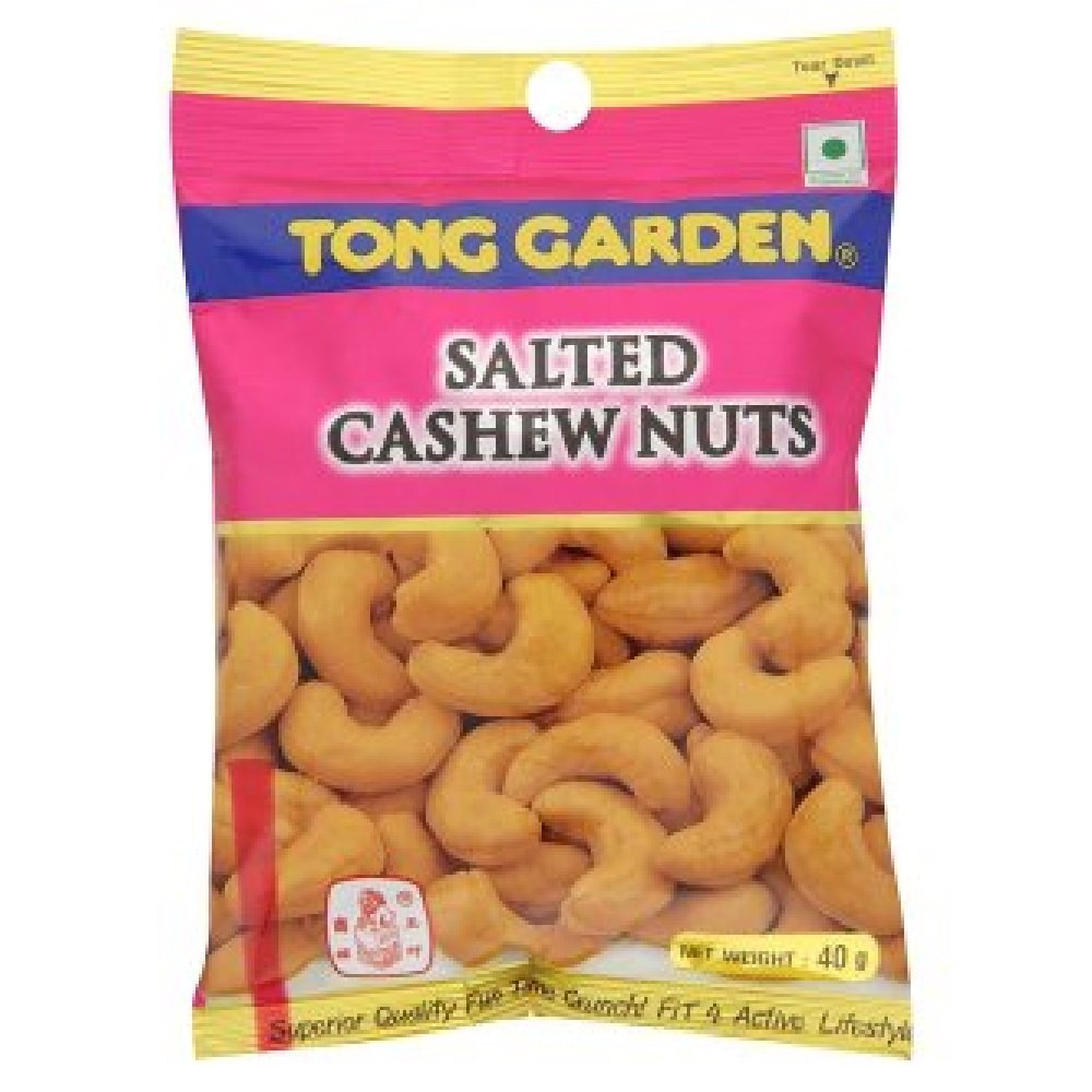 Thailand Tong Garden Salted Cashew Nuts 40g x 6 Packs
