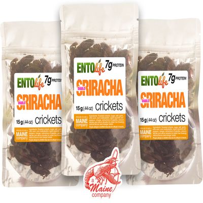 EntoVida Roasted Edible Crickets - Sriracha - New Larger Size