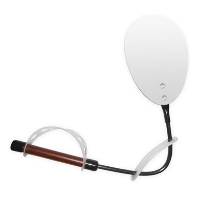 Rehabilitation Advantage Magnified Oval Flexible Inspection Mirror