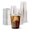 [1000 Count] HAKOWARE by Harvest Pack Crystal Clear Plastic Disposable Flat Lids, For Standard Sized 12/16/20 oz Cups for Wedding & Party Iced Coffee & Cold Beverage, Clear PET Plastic Lids view 2