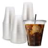 [1000 Count] HAKOWARE by Harvest Pack Crystal Clear Plastic Disposable Flat Lids, For Standard Sized 12/16/20 oz Cups for Wedding & Party Iced Coffee & Cold Beverage, Clear PET Plastic Lids view 4