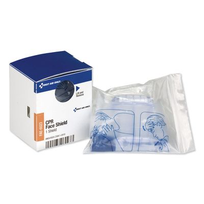 CPR Face Shield & Breathing Barrier, Plastic, One Size Fits Most