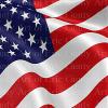 1/4 Sheet - American Flag Waving Birthday - Edible Cake/Cupcake Party Topper - D22636 view 1