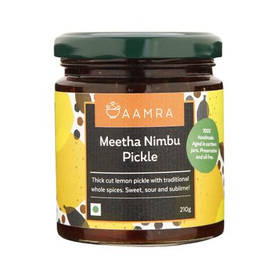 Aamra Meetha Lime/Nimbu Pickle 210 gm (7.40 OZ)