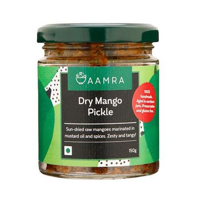 Aamra Dry Mango Pickle No Artificial Preservatives - 150 gm (5.29 OZ)