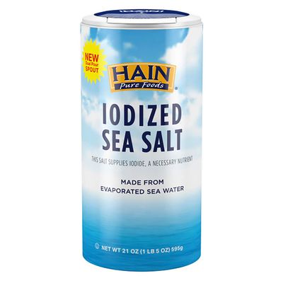 Hain Pure Foods Iodized Sea Salt, 21 oz.