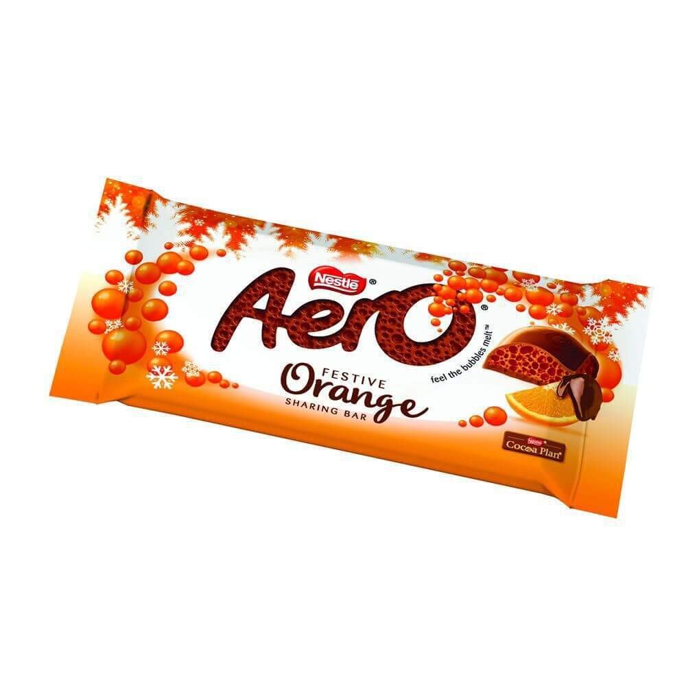 Nestle Aero Festive Orange (5 x 90g Sharing Bars)