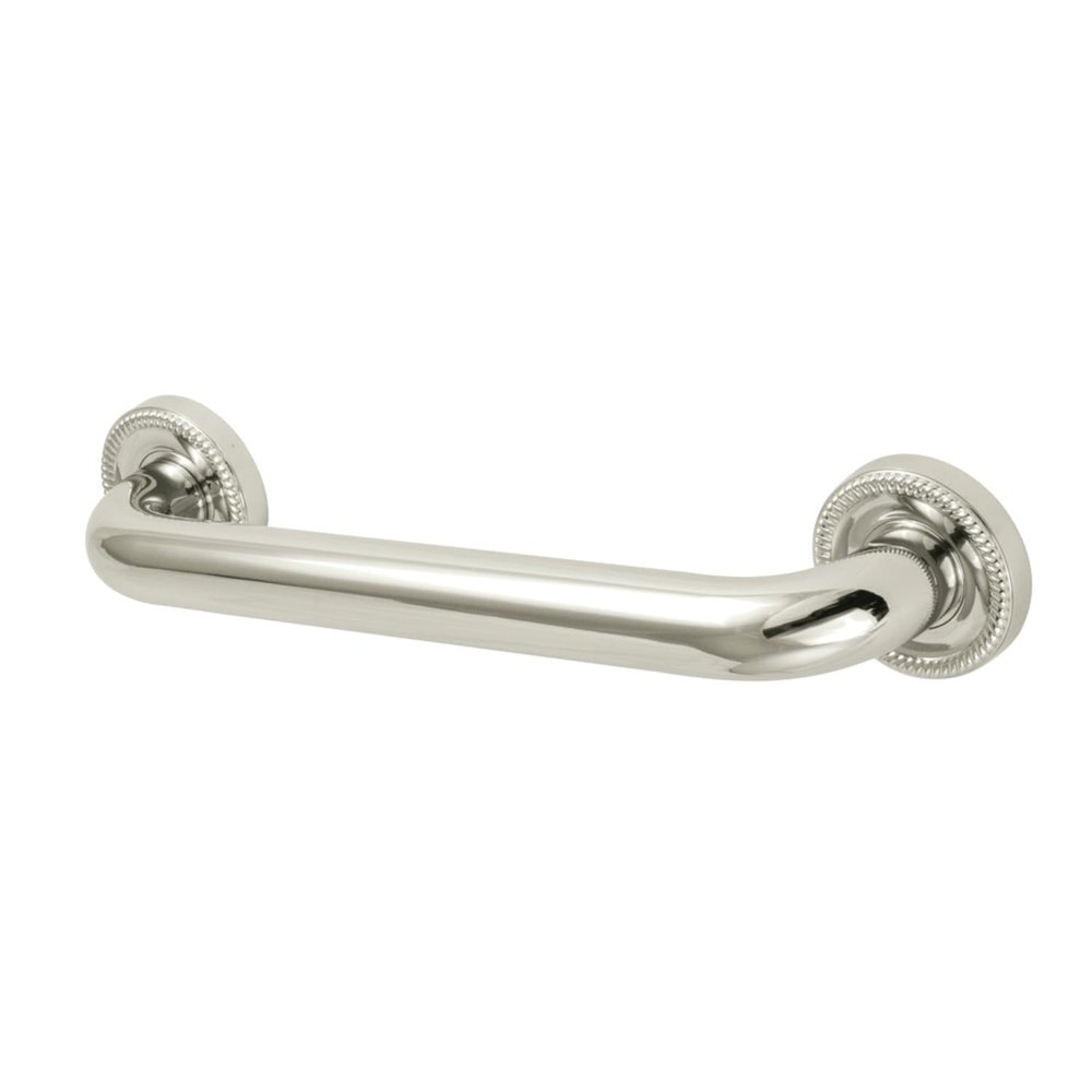 Kingston Brass DR914126 Camelon 12" Grab Bar, 1-1/4" Diameter, Polished Nickel