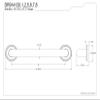 Kingston Brass DR914126 Camelon 12" Grab Bar, 1-1/4" Diameter, Polished Nickel view 2