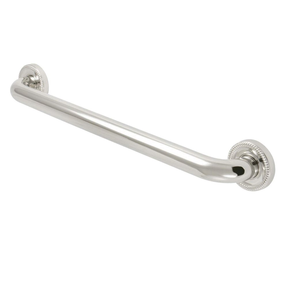 Kingston Brass DR914186 Camelon 18" Grab Bar, 1-1/4" Diameter, Polished Nickel